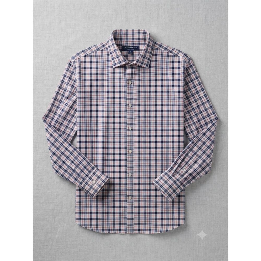 Mizzen+Main Mens Plaid Long Sleeve Button Up Shirt